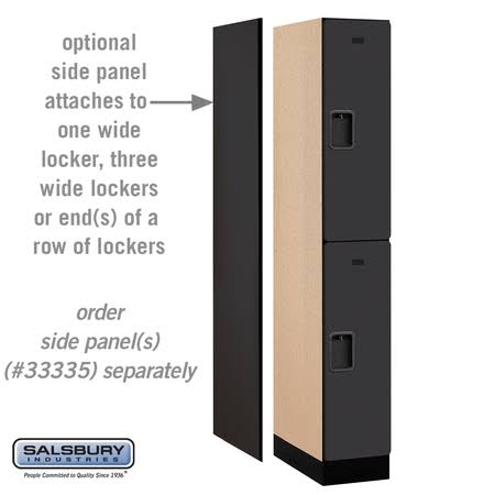 Black Wood Locker H405420