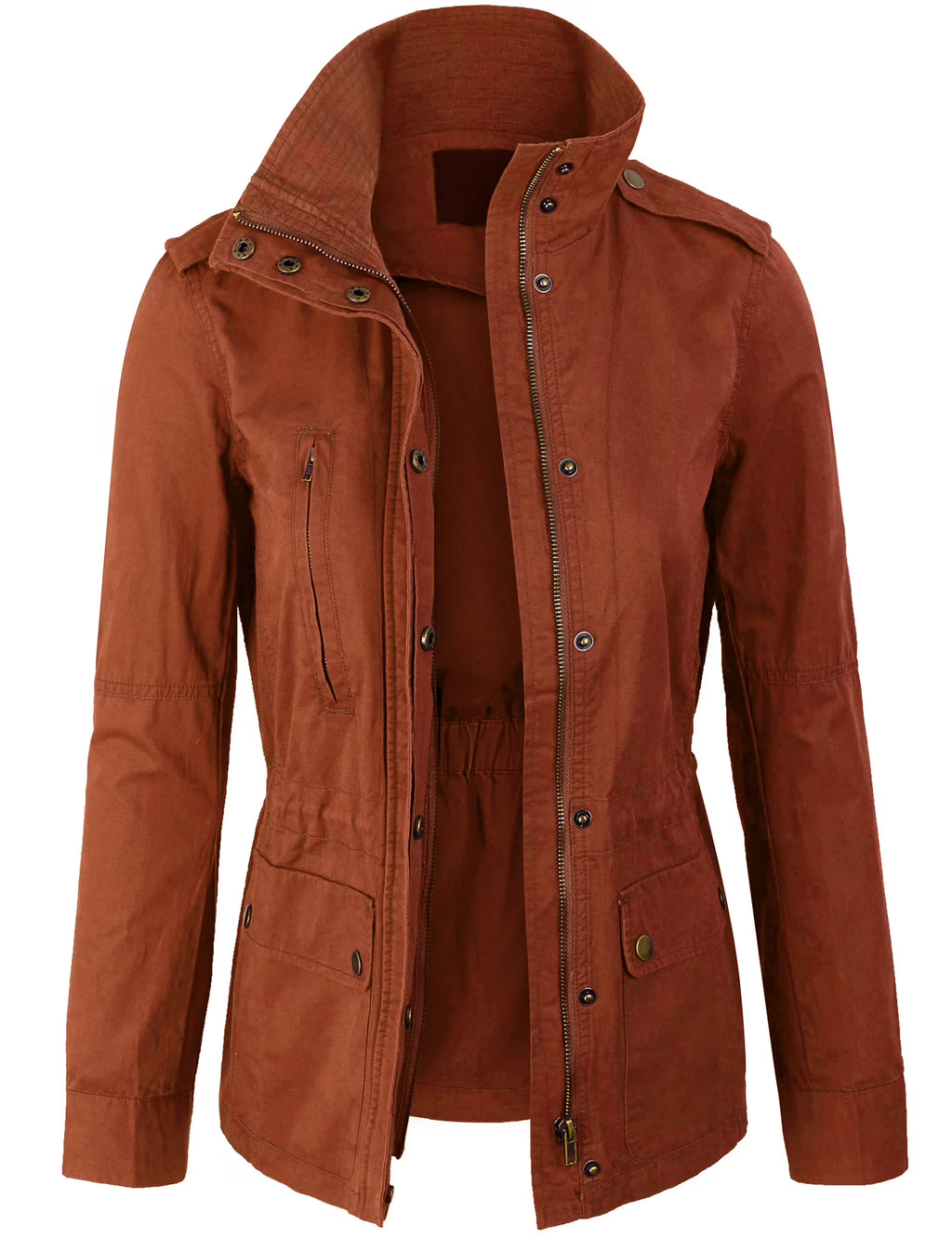 Long Sleeve Single-Breasted Mid-Length Coat R375000
