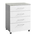 White 4 Drawer Base Cabinet T547212