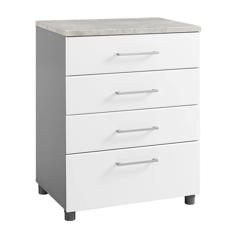 White 4 Drawer Base Cabinet T547212
