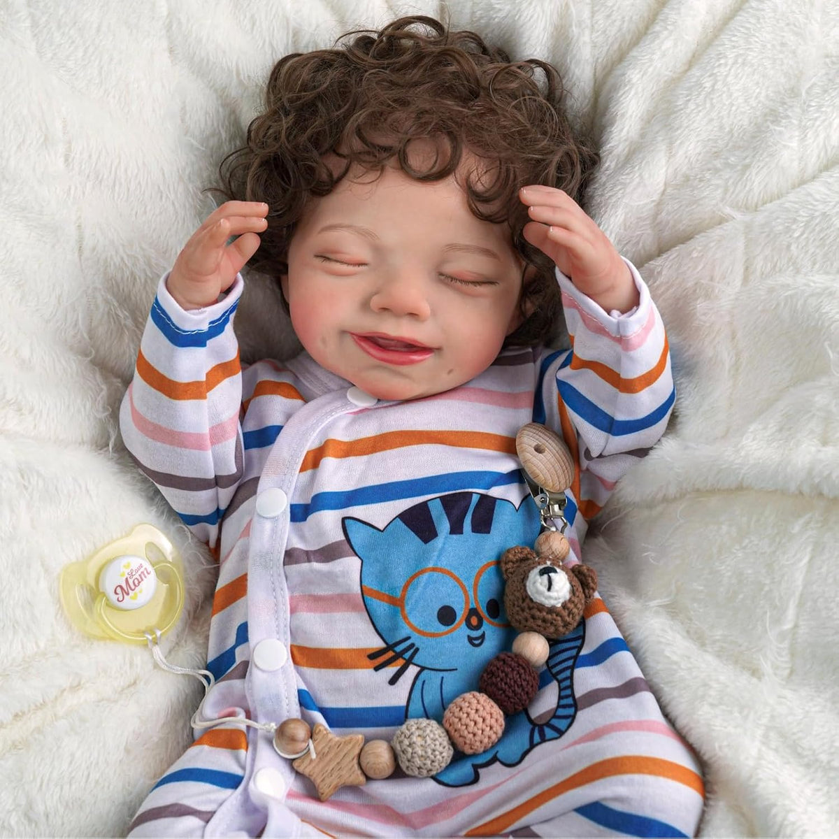20-Inch Soft Body Reborn Baby Dolls with Toy Accessories W371
