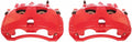 Red Front Brake Calipers with Brackets Pair M472793