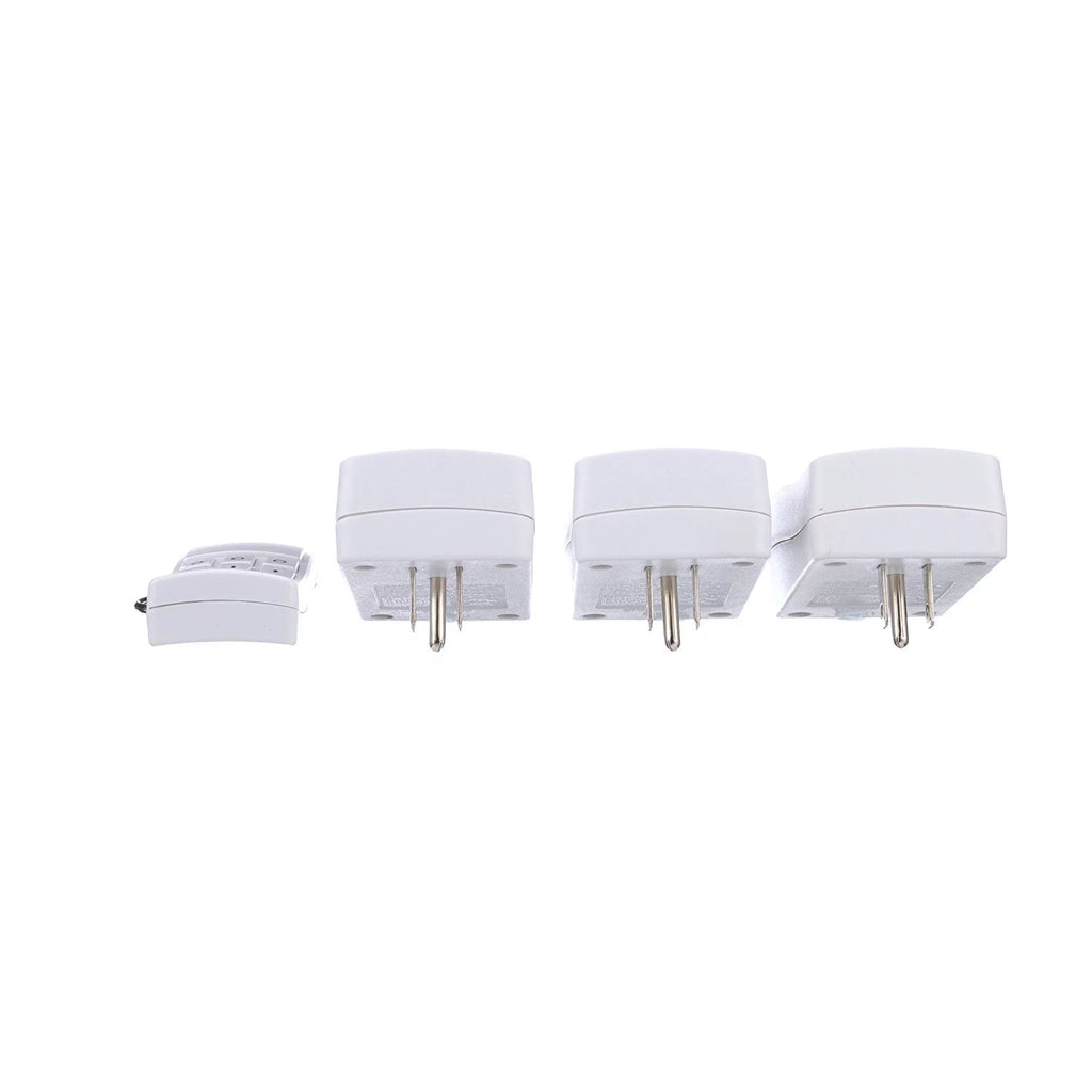 White 3-Pack Wireless Remote Control with 3 Outlets J241384