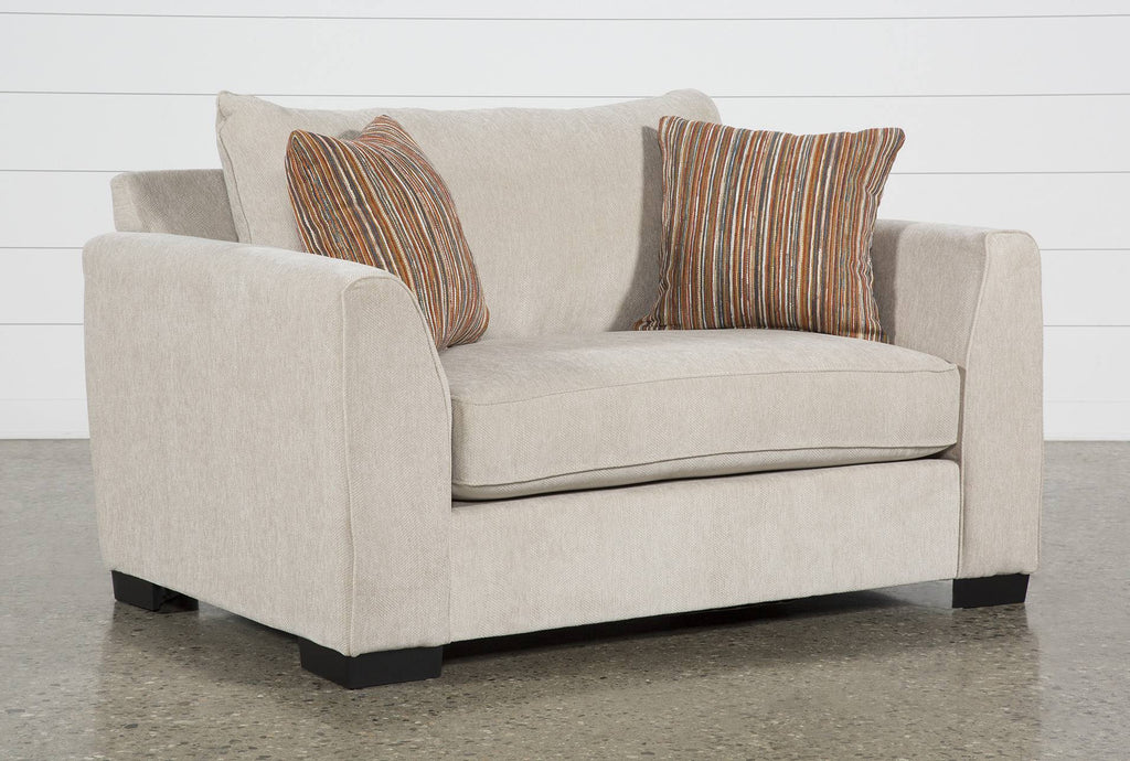 Beige Fabric Chair and Half U7397