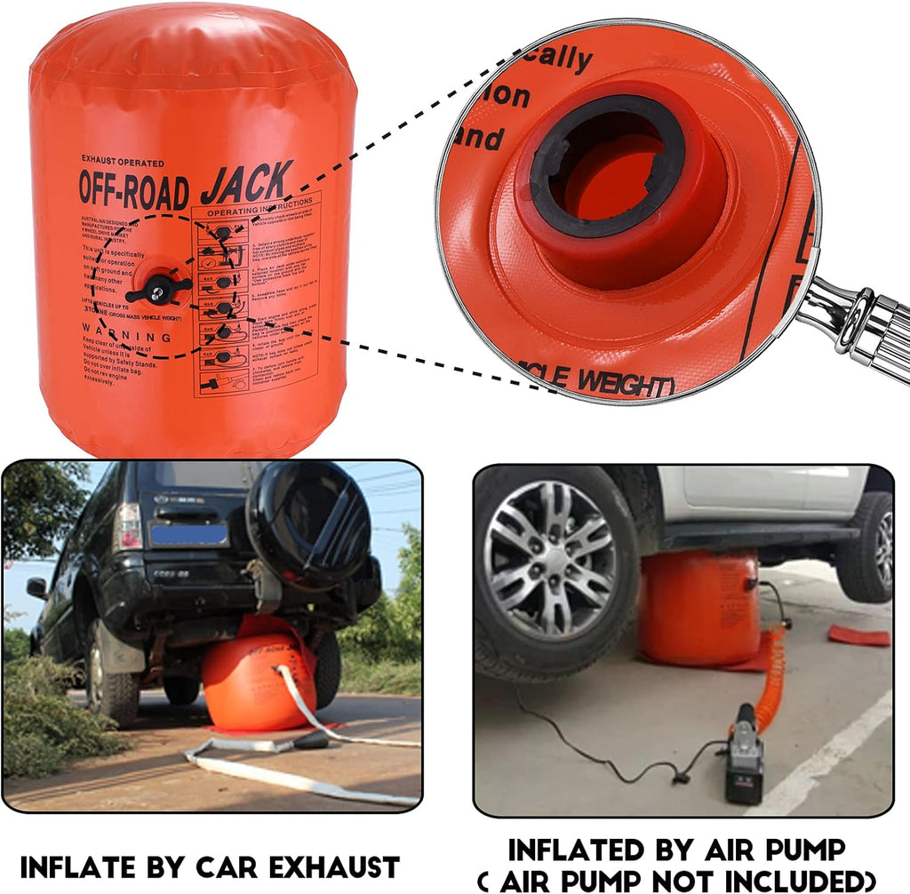 4T Exhaust Air Jack Inflatable Car Jack for Vehicle SUV Truck T869588