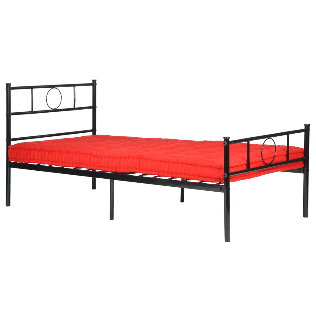 Black Metal Single Bed Frame H622