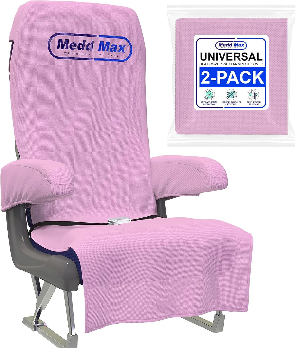 Pink Disposable Airplane Seat Covers, Pack of 2 B795