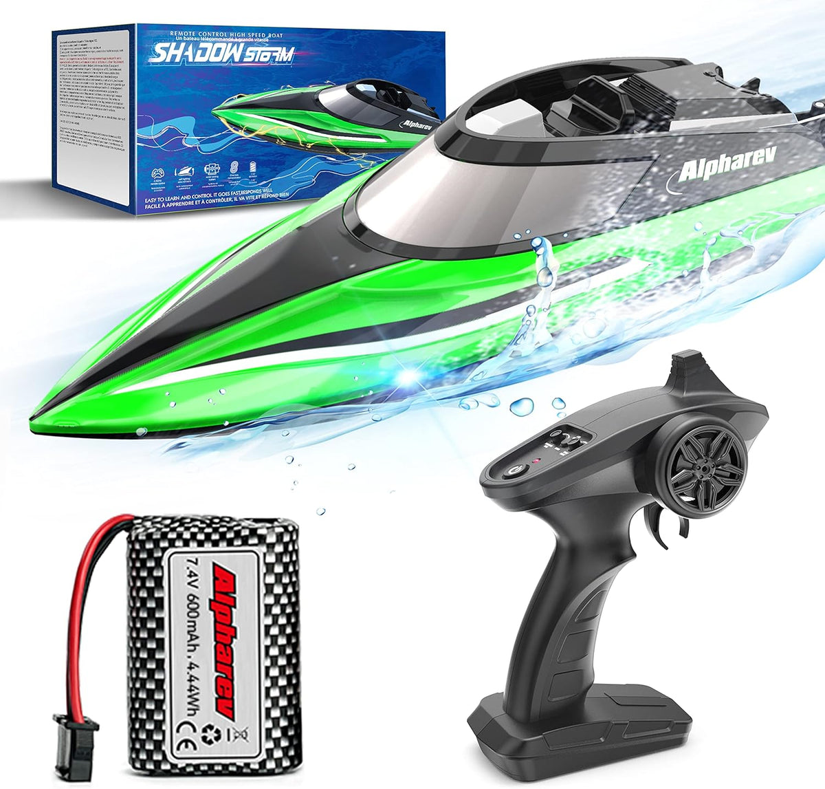 20+ MPH 2.4 GHZ Remote Control Boat with Case L6908