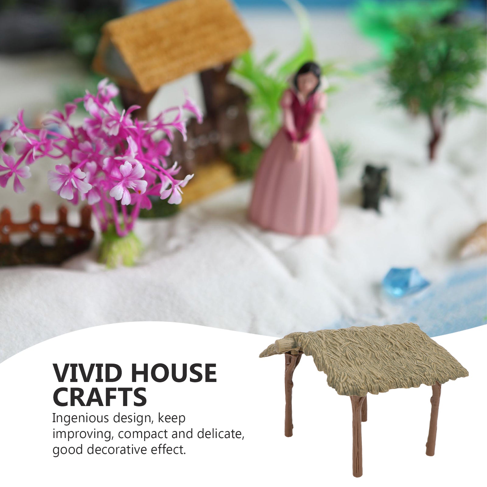 Miniature DIY Farmhouse House Model Assembled Educational Toys Y5203