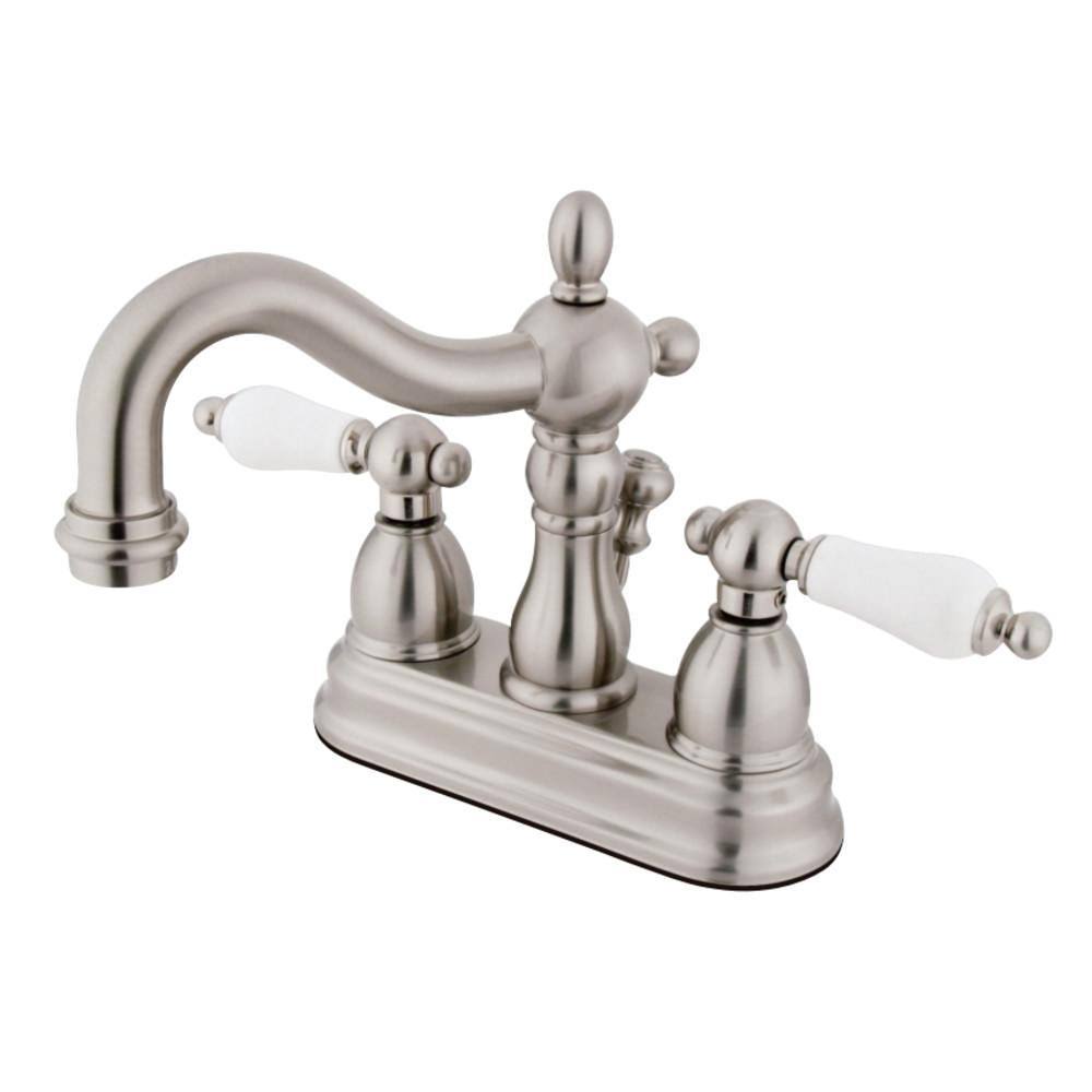 Polished Brass Centerset Lavatory Faucet with Retail Pop-Up T710889