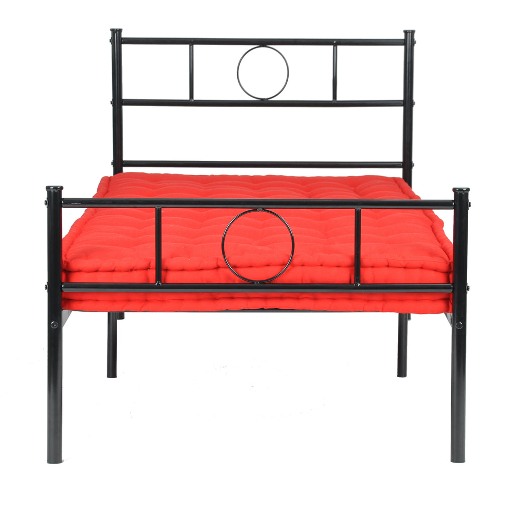 Black Metal Single Bed Frame H622