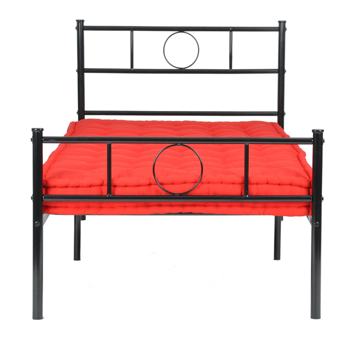Black Metal Single Bed Frame H622
