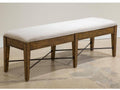 Toasted Nutmeg Upholstered Bench P170