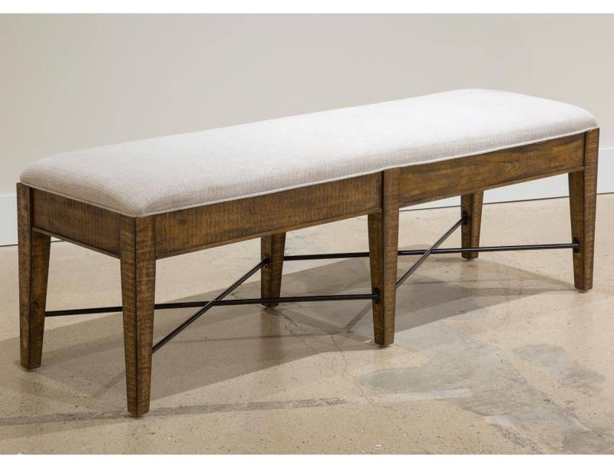 Toasted Nutmeg Upholstered Bench P170