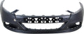 Front Bumper Cover Primed with Tow Hook Holes V4126