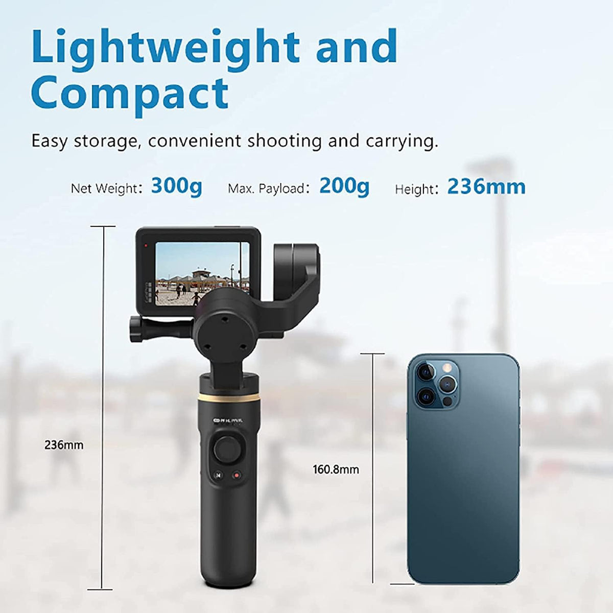 3-Axis Handheld Gimbal Stabilizer with Tripod O780