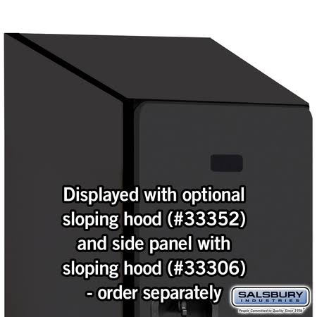 Black Wood Locker H405420