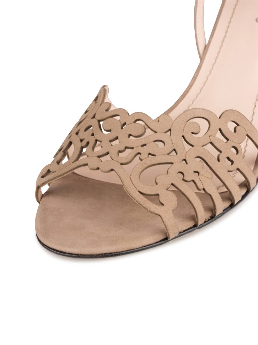 Taupe Nubuck Wedge D7929