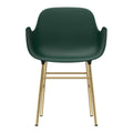 Brass Green Armchair T358197