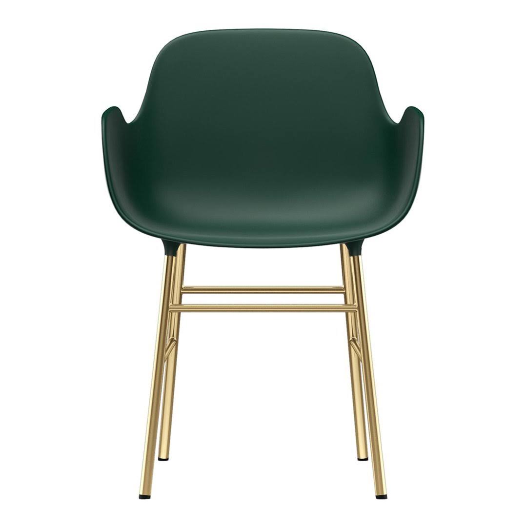 Brass Green Armchair T358197