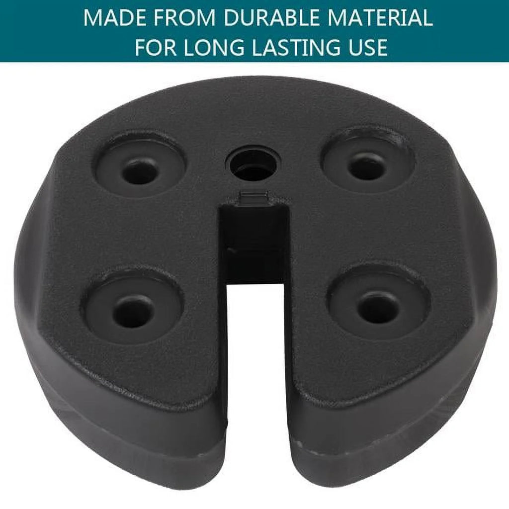 4pcs Tent Shade Canopy Water Fillable Weight Plates Black B92567