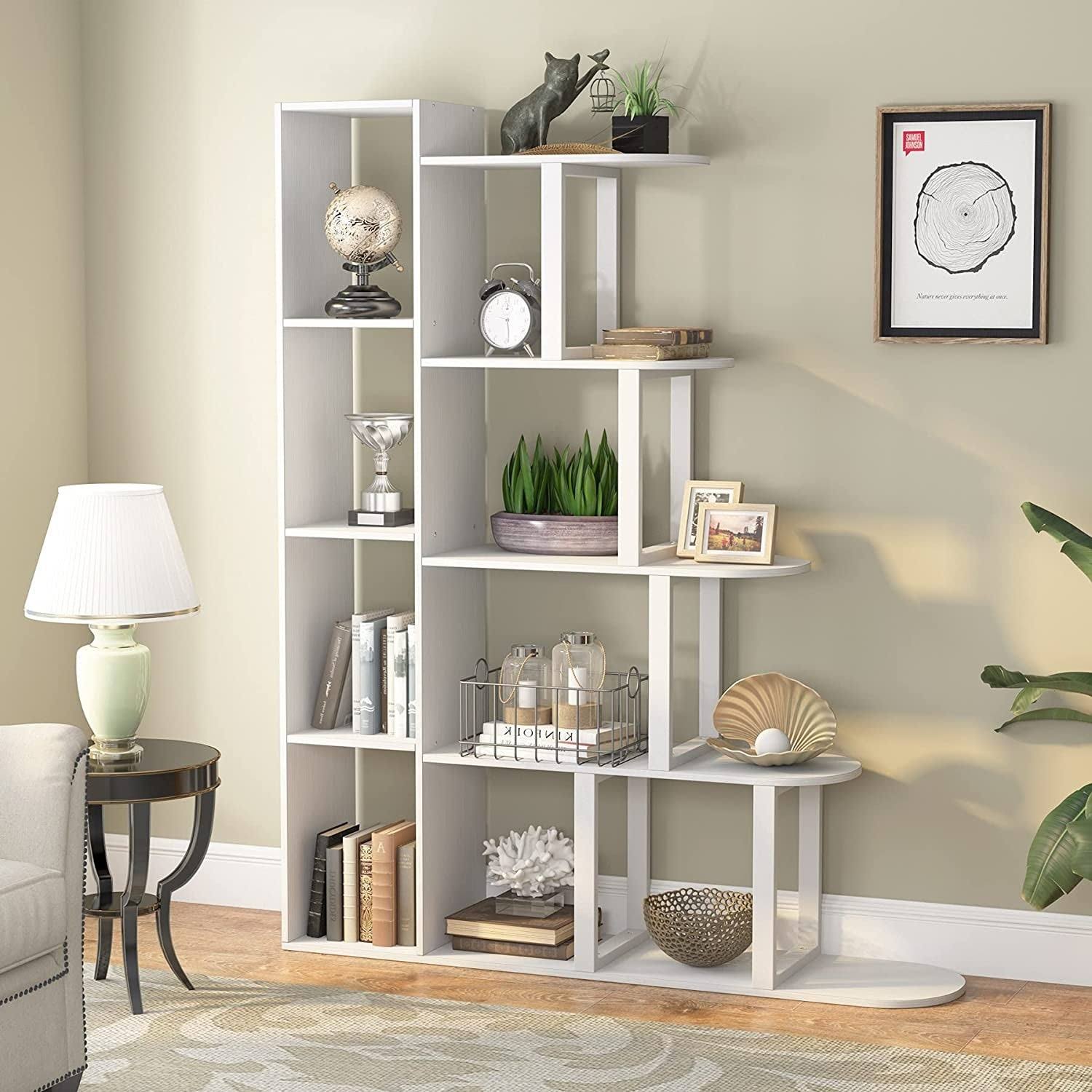 5-Tier Black Corner Ladder Shelf K352