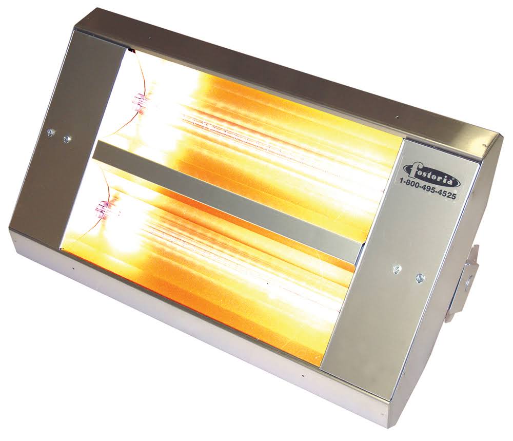 2-Lamp Infrared Heater Stainless Steel Housing 240V P36184