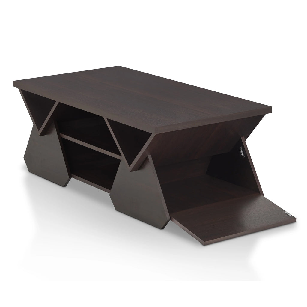 Espresso Wood Storage Coffee Table E4078