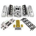 Fits Chevy SBC 350 Hyd FT 210cc Angle Plug Cylinder Head Top End Engine Combo Kit G462055