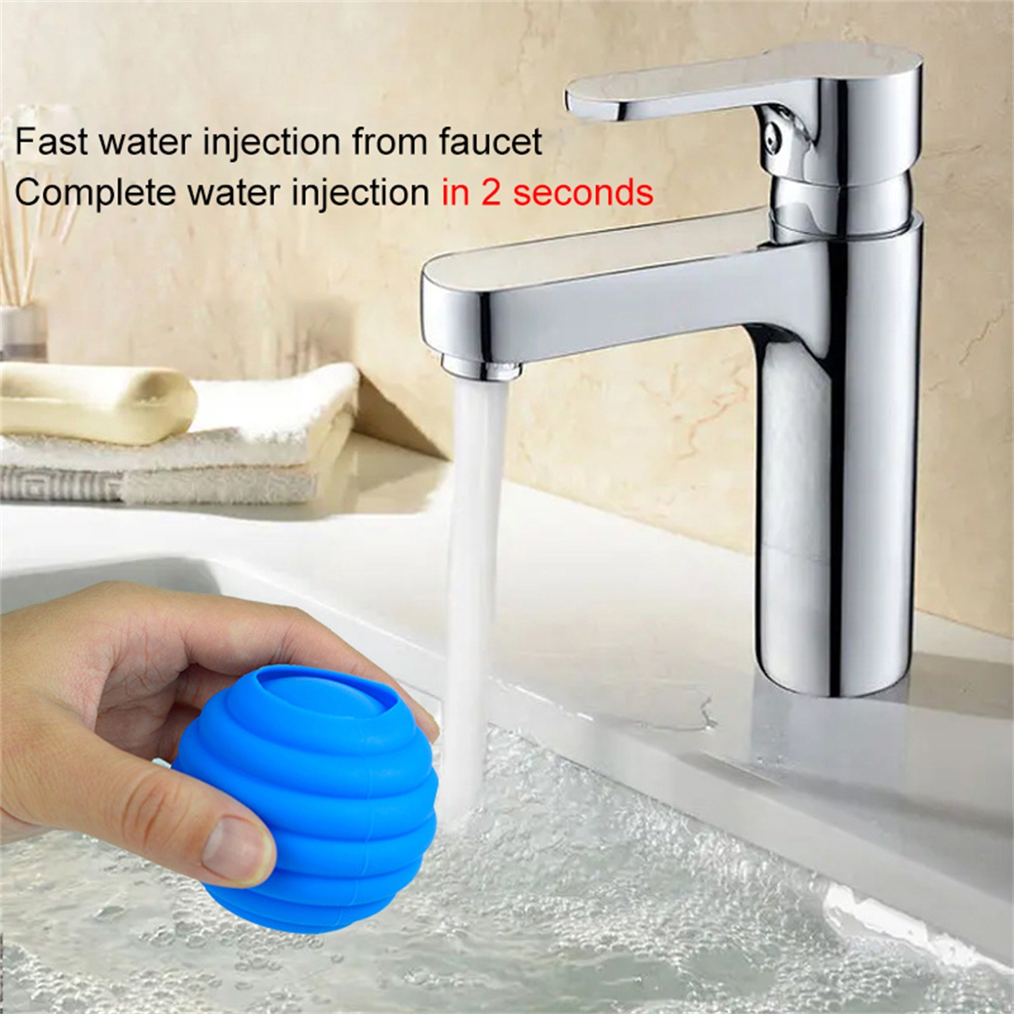 Refillable Magnetic Silicone Water Balloons F783831