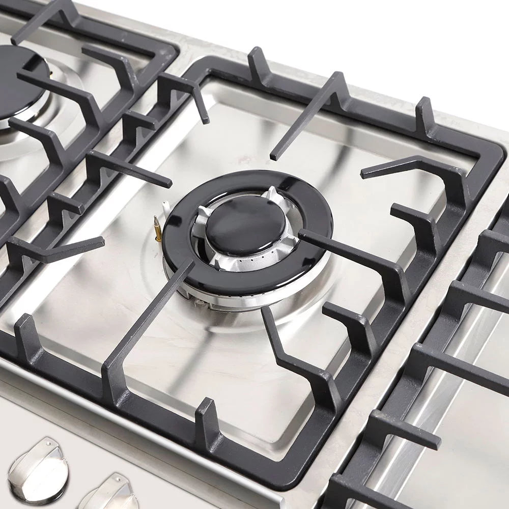 Stainless Steel 5 Burner Gas Cooktop D5744