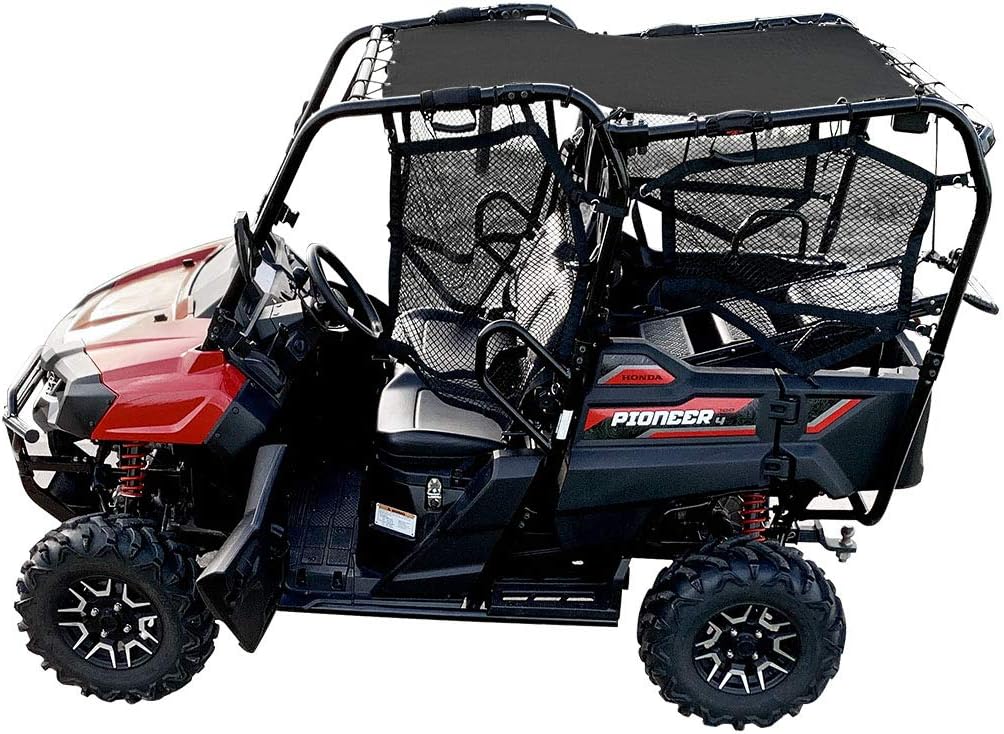 Cherry Red Mesh Sun Shade Soft Top Roof Cover for UTV S13924