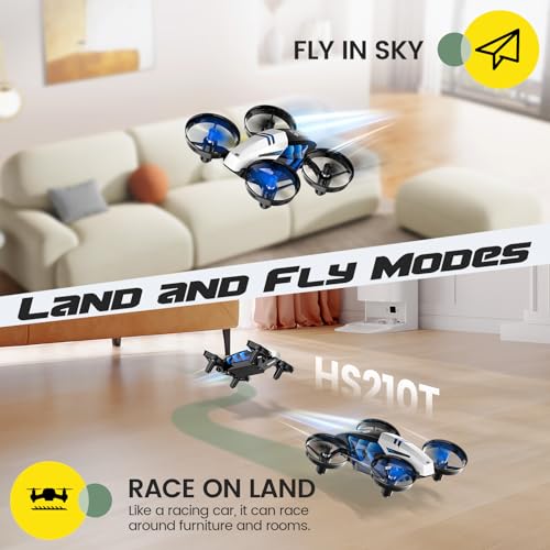 Mini Indoor Drone with Land & Fly Mode, RC Quadcopter Q89387