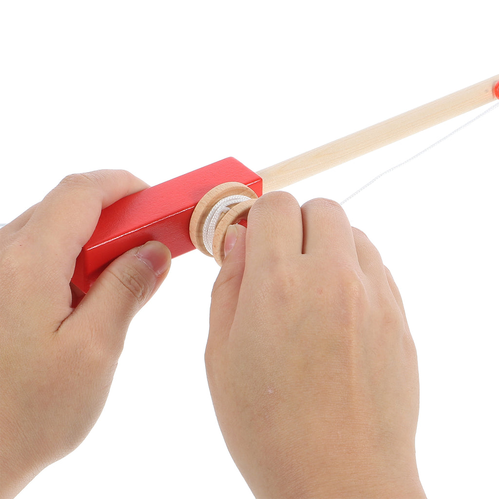 Magnetic Wooden Fishing Rod Toy Game W9932