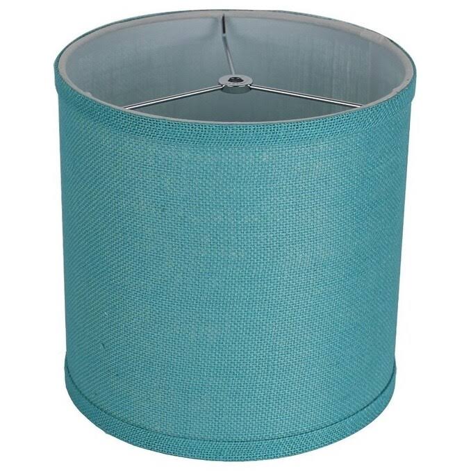Navy Blue Burlap Drum Lamp Shade H39707