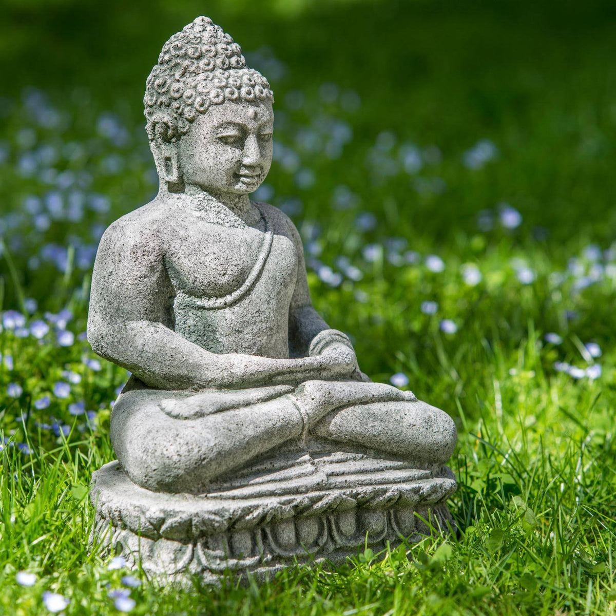 Aged Limestone Buddha Statue J7051