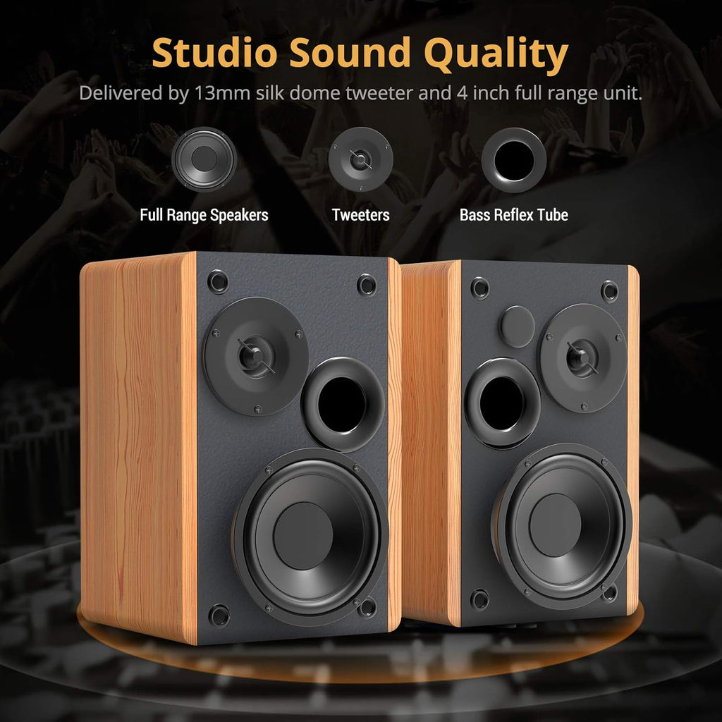 Bluetooth Bookshelf Speakers with Optical Input P794