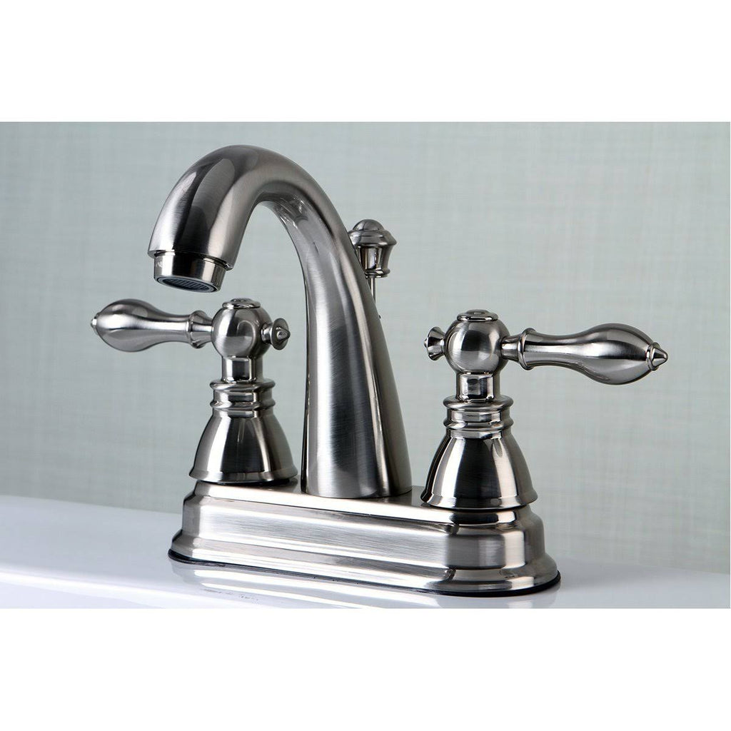 Satin Nickel Two-Handle Centerset Lavatory Faucet V4339