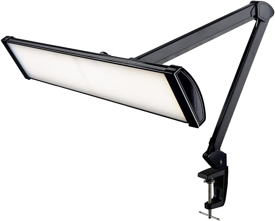 Black 26 Inches Wide LED Desk Lamp with Clamp O899929