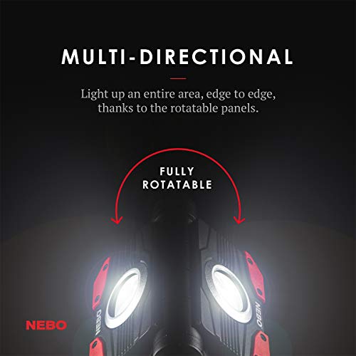 Compact LED Flashlight with Swivel Head, Magnetic Base, Rugged Aluminum Construction K350541