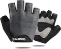 Gray Half Finger Workout Gloves (XL) R458472