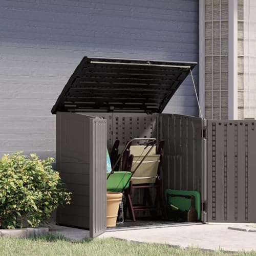 Outdoor Storage Shed, Horizontal, 4' x 2.5', Stoney Grey P261268