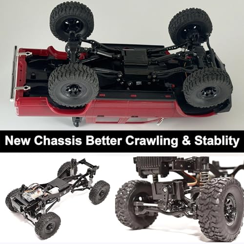 1/16 Scale Remote Control Off Road Rock Crawler 4x4 Pickup RTR E60024