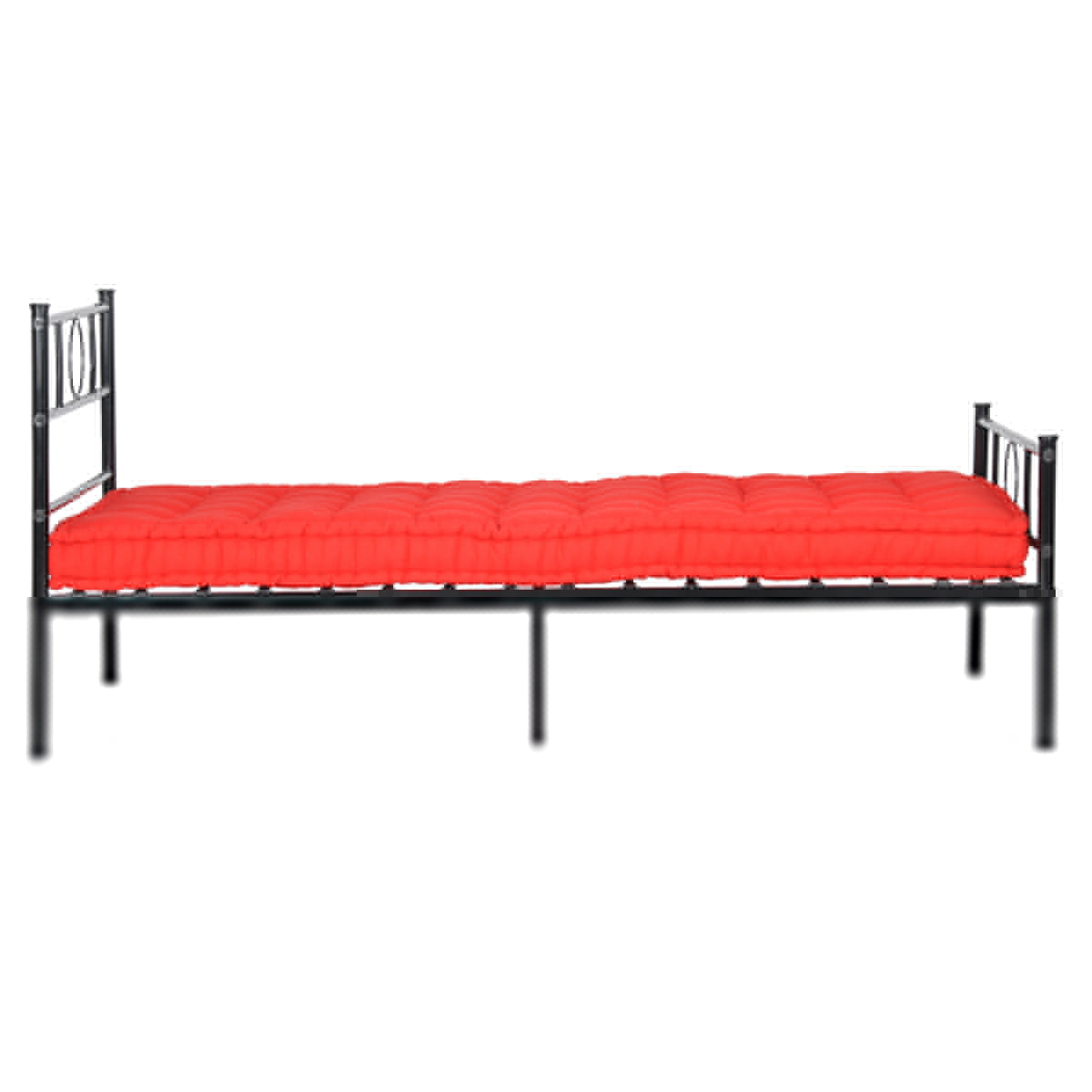 Black Metal Single Bed Frame H622