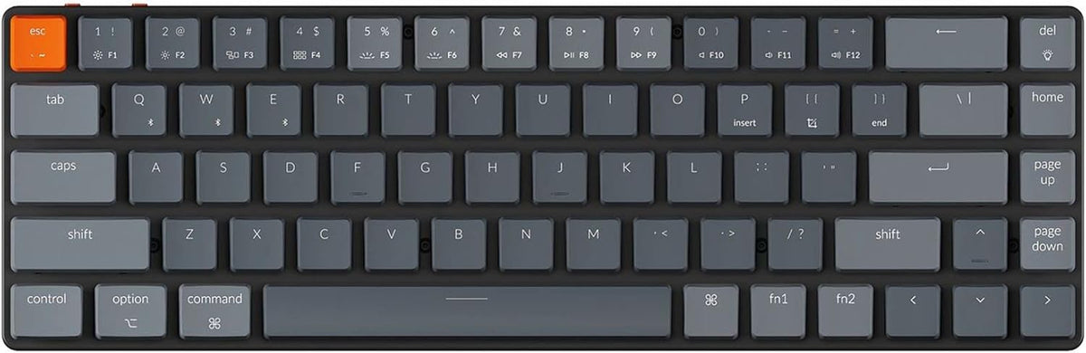 68 Keys Ultra-Slim Wireless Mechanical Keyboard with RGB LED Backlit T80551