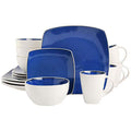 White Square Stoneware 16-Piece Dinnerware Set T1439