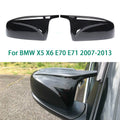 Glossy Black ABS Plastic Rear View Mirror Covers H2830