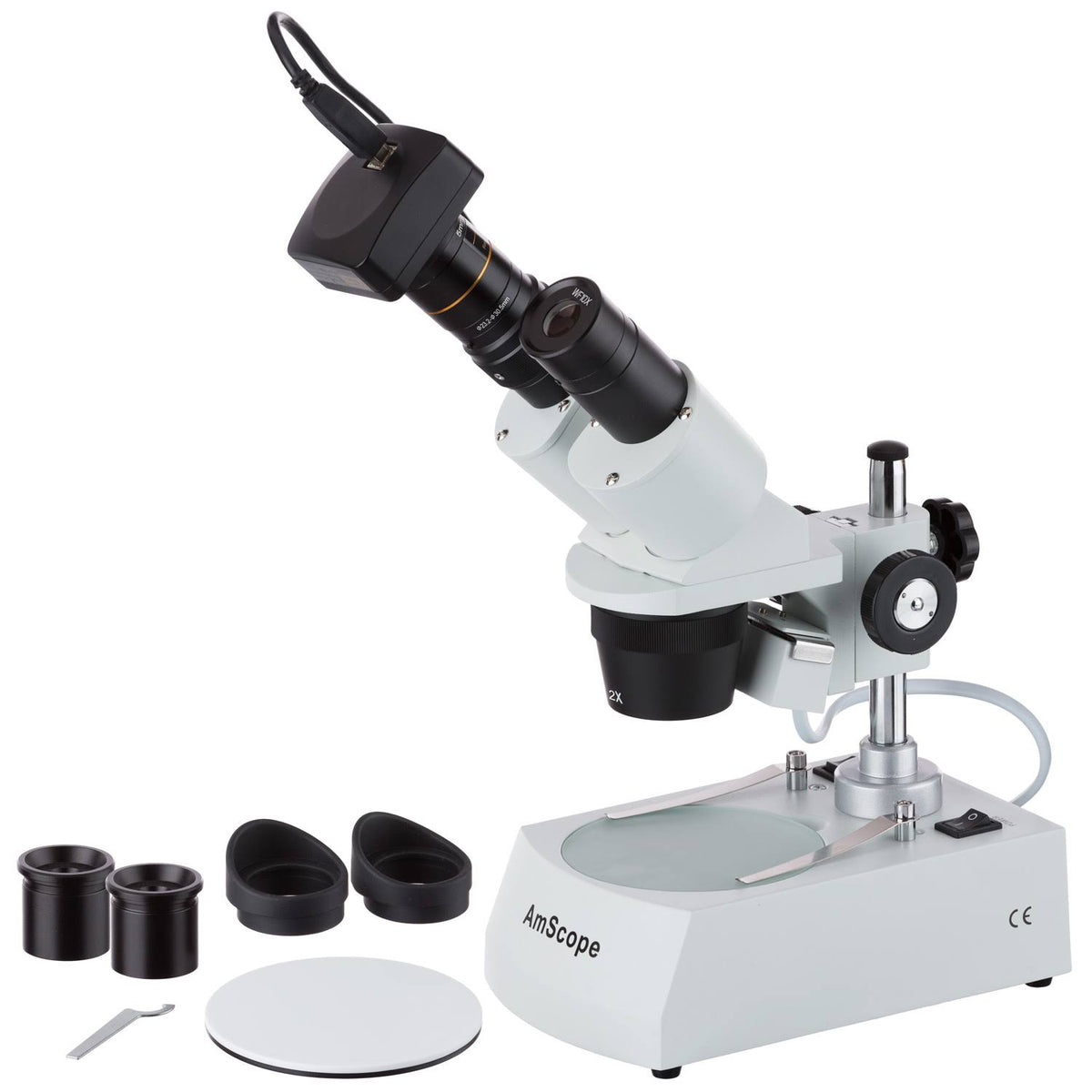 20X-40X-80X Forward Stereo Microscope with 1.3MP Digital Camera B4834