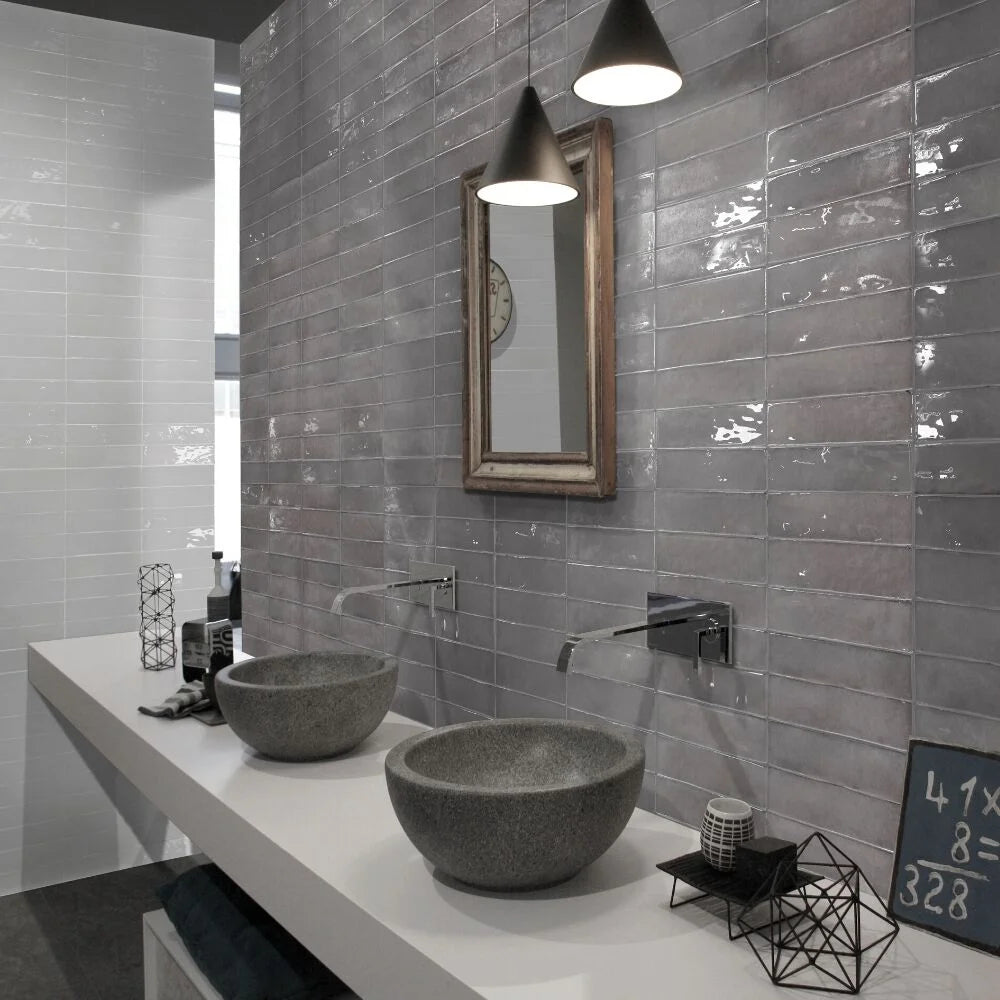 2x10 Ceramic Subway Tile, Acero (5.16 Sq. ft./Case) K55398