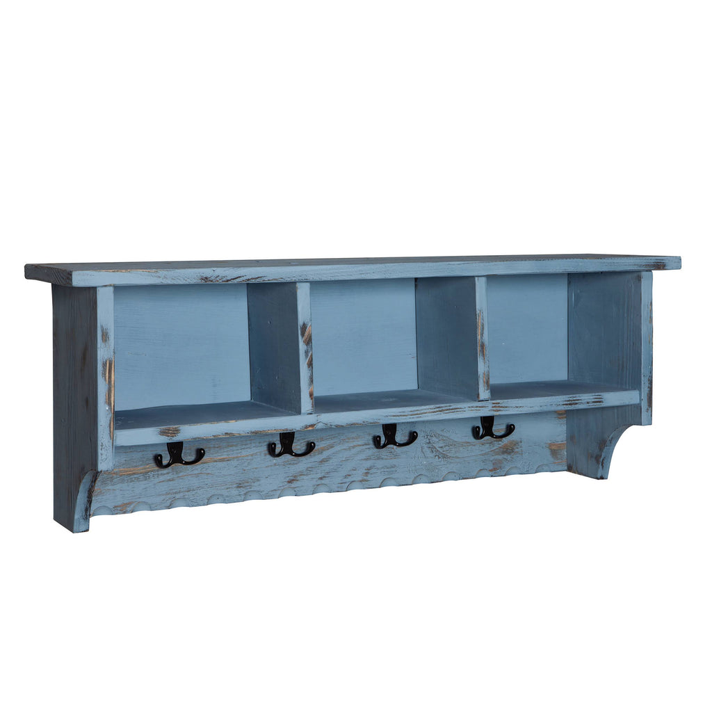 Blue Coat Hook with Storage Cubbies W502
